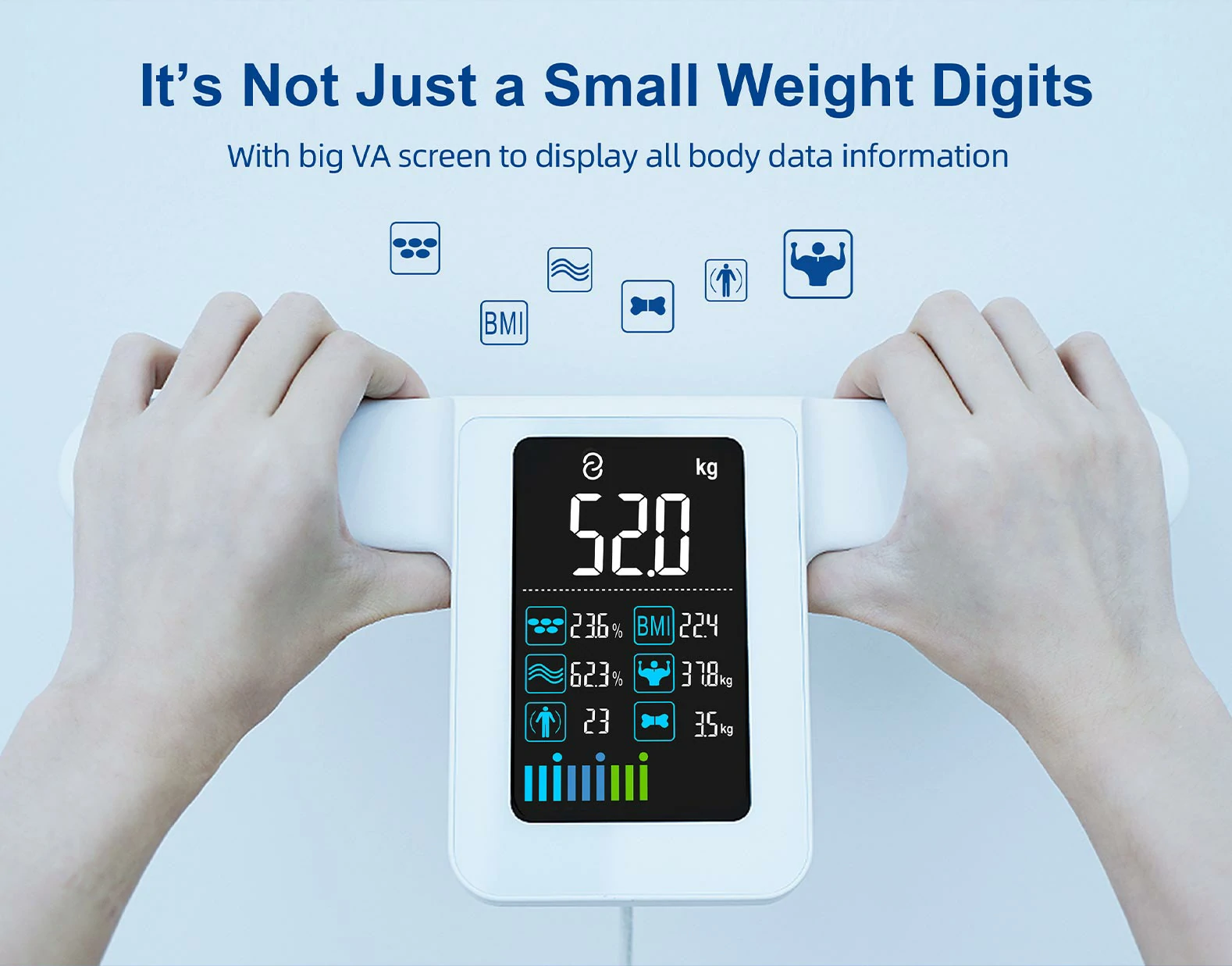 Smart Body Composition Scale & Smart Body Fat Scale FG2015 | WELLAND