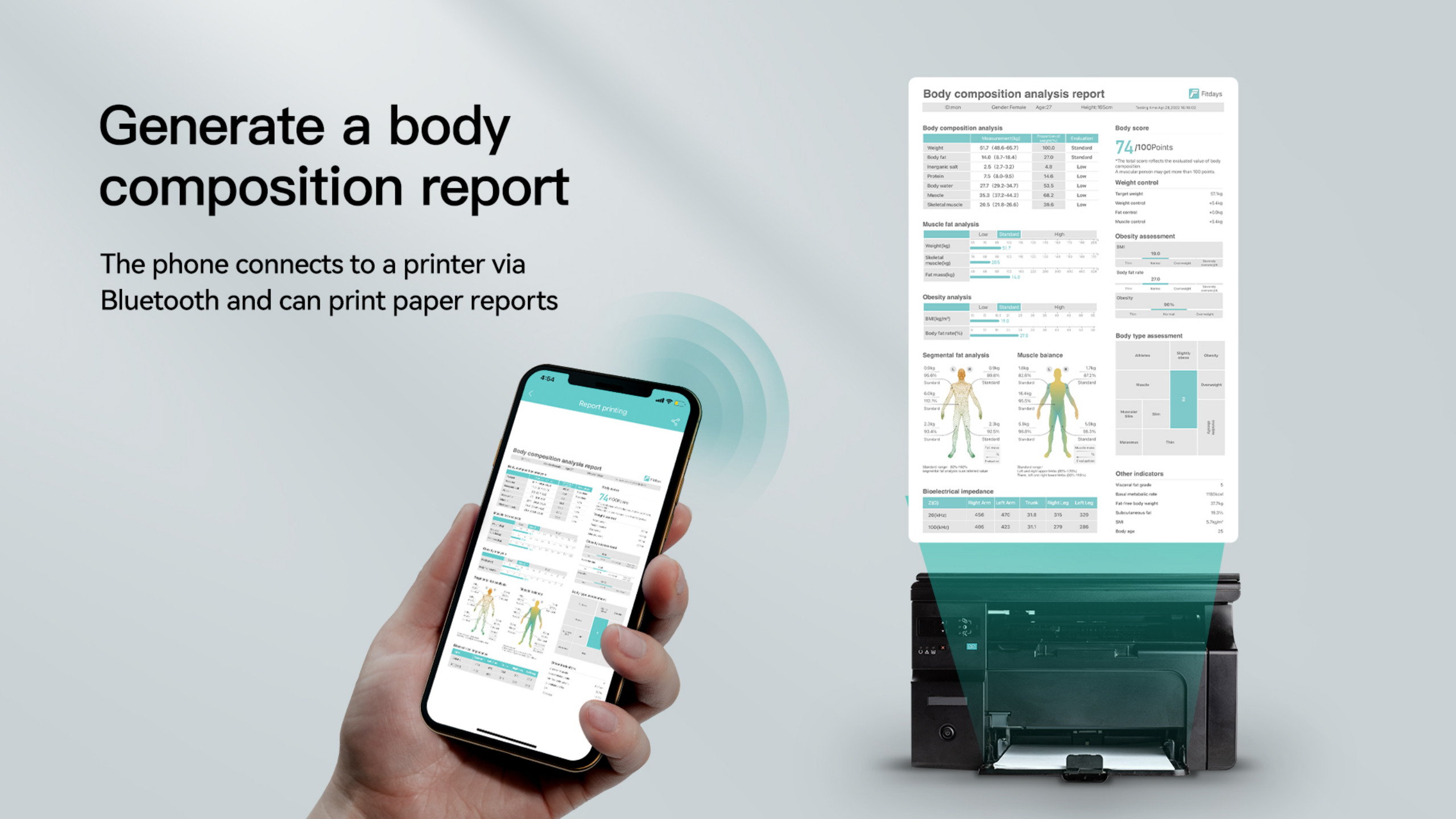 Smart Body Composition Scale & Smart Body Fat Scale FG2015